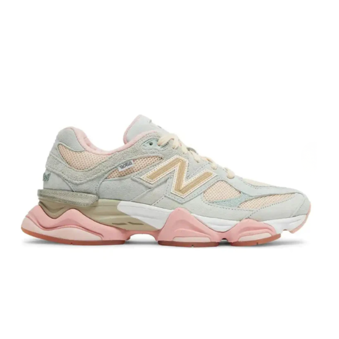 New Balance 9060 Twilight Haze sneaker - close-up detail