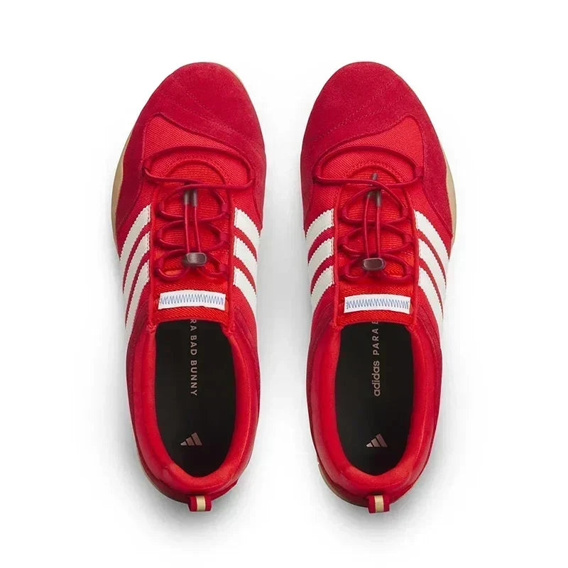 Adidas Bad Bunny Ballerina Red shoe - angled view