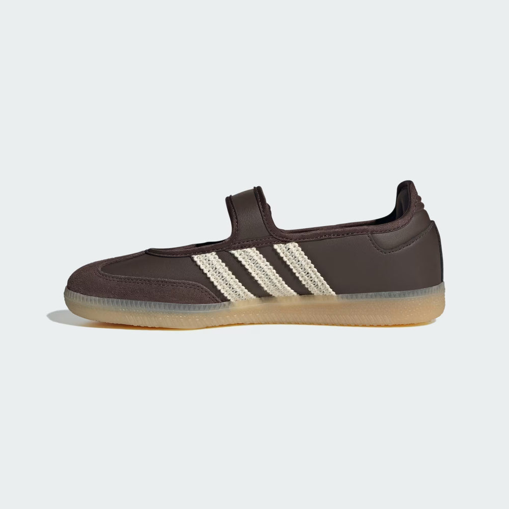 Adidas Samba Jane Brown sneaker - close-up detail