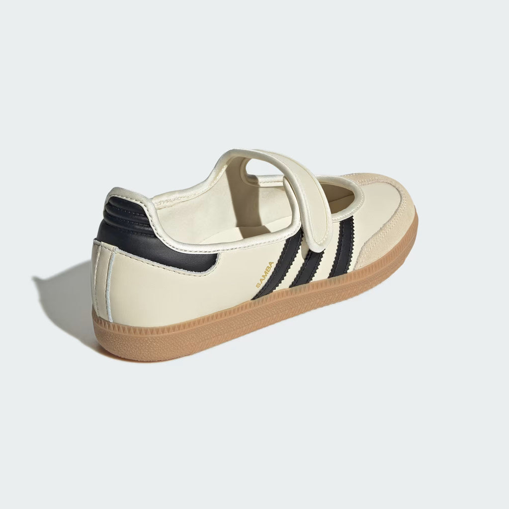 Adidas Samba Jane White Gum Halo Blue sneaker - stitching detail