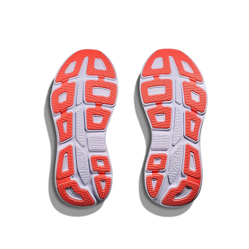 Hoka Bondi 9 White Pink Opal – Running Shoes Women's