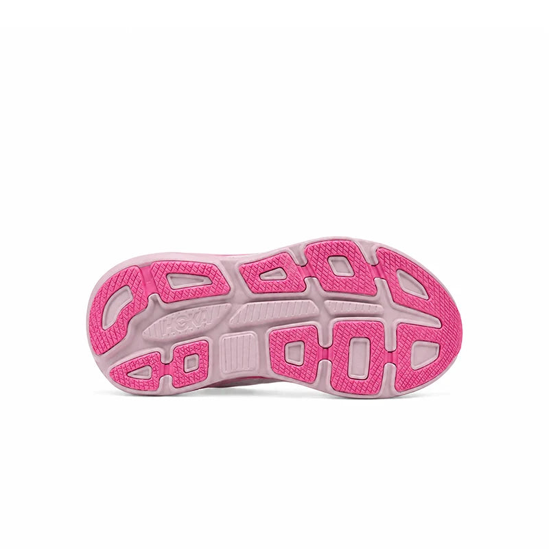 Hoka Bondi 9 White Pink Opal – Running Shoes Women's