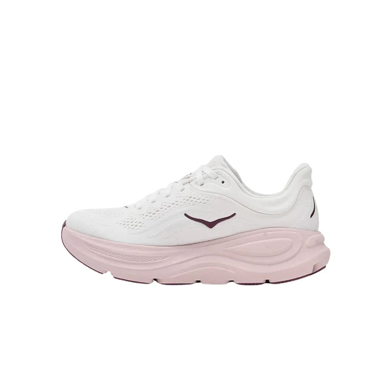Hoka Bondi 9 White Pink Opal – Running Shoes Women's