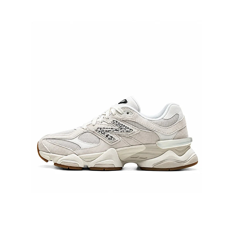 New Balance 9060 Tan Leopard Print White – Sneakers Women's