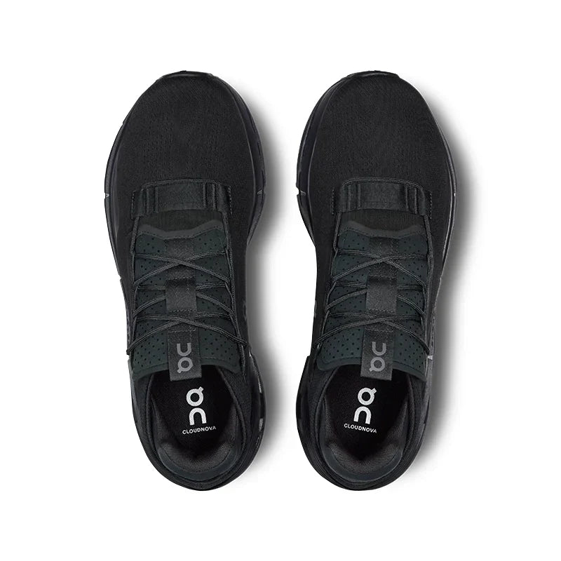 On Cloudnova 2 All Black sneaker - top view